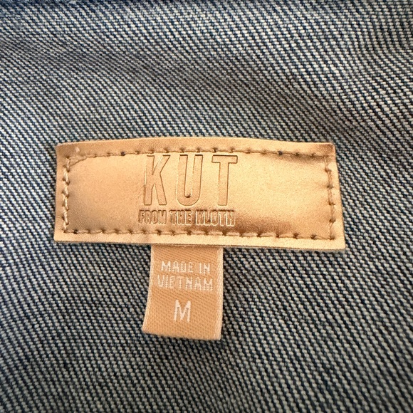 Kut From The Kloth - Women’s Classic Blue Denim Button-Down Shirt - Picture 4 of 4